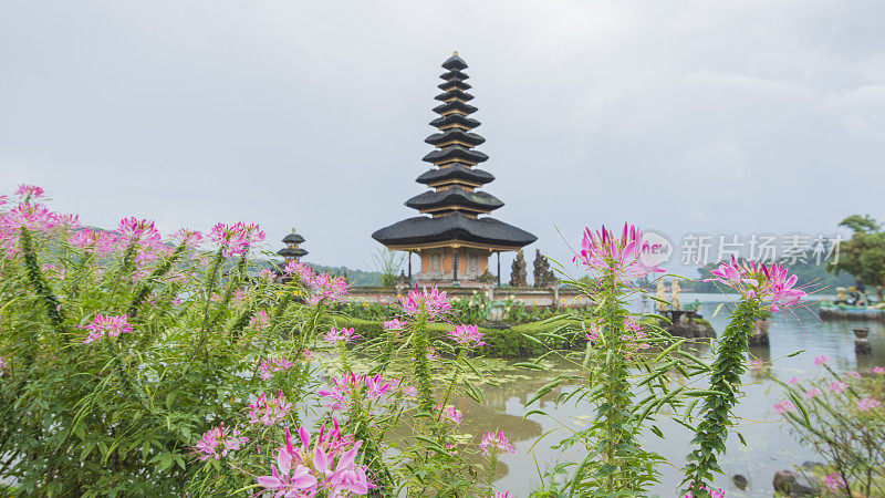 Pura Ulun Danau水庙，巴厘岛，印度尼西亚